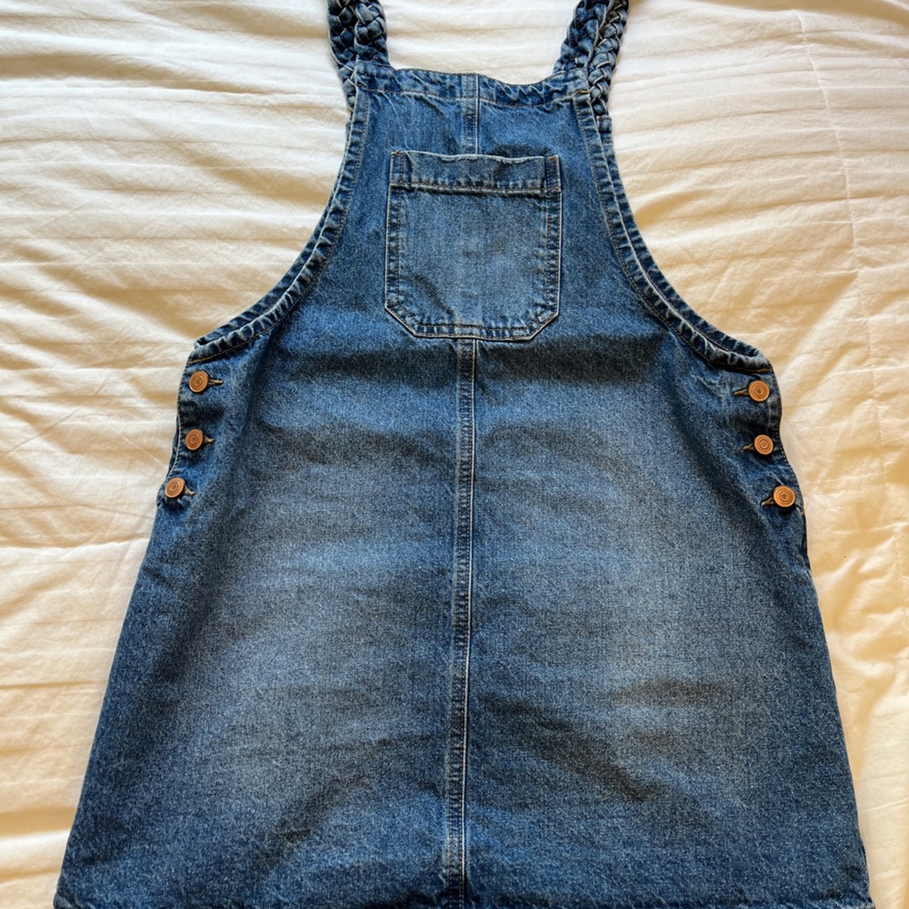Celebrity Pink Braided Strap Denim Dress